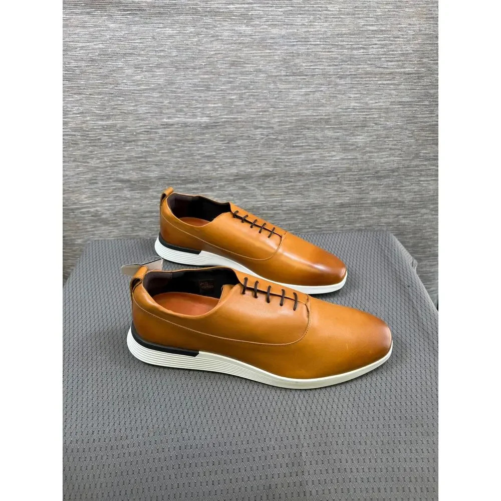 Wolf & Shepherd Shoes Mens Size 15 Brown Leather Slip On Oxford Dress Comfort